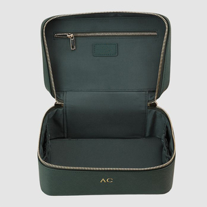 Portable Makeup Cosmetic <strong>case</strong> Bag Toliletry Bag Genuine <strong>Leather</strong> <strong>Jewelry</strong> <strong>case</strong> Organizer Cosmetic <strong>case</strong> for <strong>Travel</strong> - Product Image 2