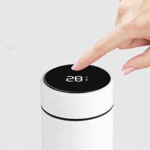 Xd175 Promotion Corporate Activity Business Gift <b>Smart</b> Water Cup Thermo Mug Stainless Thermos Logo Printed Led Bottle - Product Image 5