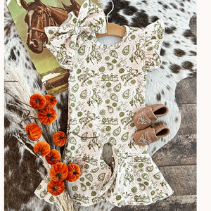 cow印花一体式短款连身裤连身裤 - Product Image 2