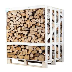 KLIN kayu bakar Oak logs-kelembaban kayu bakar 15%-kayu bakar untuk energi panas standar Eropa pengiriman cepat