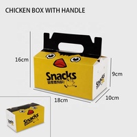 Boîte d'emballage alimentaire en carton blanc personnalisable pour poulet frit, idéale pour la restauration rapide à emporter