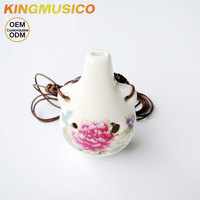 6-Hole Alto Ocarina in Key of C/A | Beginner Ceramic Ocarina for Kids, Students & Adults | Music Education Instrument Wholesale
