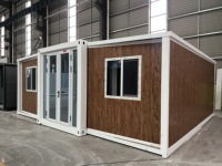 Iparwa 37m 20ft Maison Conteneur Pliante à Double Aile Extensible avec Toit Incliné pour Villa et Hôtel