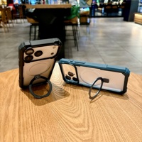 Nouvelle Arrivée 2026 – Coque de Téléphone Magnétique Antichoc à Quatre Coins avec Support Rond pour iPhone 18 Pro