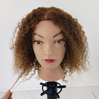 Tête de mannequin pour la formation en coiffure, 100% cheveux humains, pour la pratique en salon de coiffure