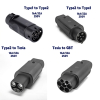 Adaptateur GBT Type 2 32A 50A 250V AC Norme IEC 62196 IP54 Étanche Certifié CE Connecteur de Recharge pour Véhicule Électrique Neuf