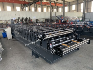 Machine de formation de rouleau de Calamine de feuille de toiture <span class=keywords><strong>R101</strong></span> et Tr4 à Double couche à vendre - Product Image 5
