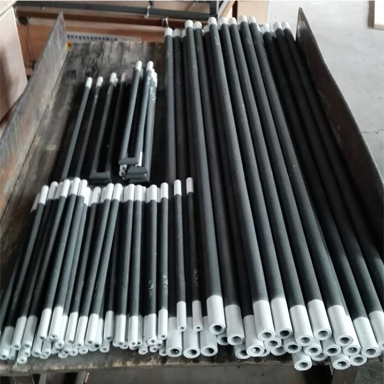 Straight sic silicone carbide heating rods with cold zone and hotzone