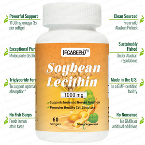 Soy lecitin <span class=keywords><strong>Softgel</strong></span> kualitas tinggi mendorong kesehatan kardiovaskular fosfolipid kapsul lunak - Product Image 3