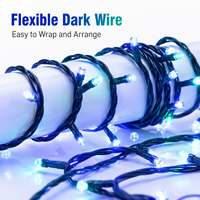 300 LED-Lichterkette 13m Grün 6V IP44 Feenlichter für Innen und Außen Weihnachtsbaum Party Feiertagsdekoration