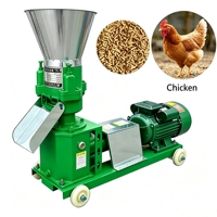 Machine à granulés d'aliments pour animaux en acier inoxydable, équipement de pelletisation pour bétail et volailles, diesel et électrique
