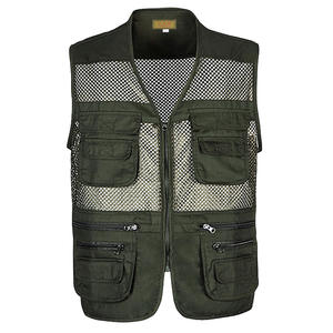Gilet de travail multi-poches à séchage rapide LAYENNE pour homme, cargo surdimensionné, photographe, <span class=keywords><strong>noir</strong></span>, maille utilitaire, coupe-vent, pêche en plein air, gilet pour homme - Product Image 4