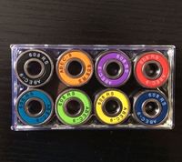 Roulement de patin à roulettes en ligne haute vitesse à rangée unique 608-2RS C3 P2 Huile ABEC-9/11 Acier inoxydable Acier chromé 8mm ID/22mm OD 7mm