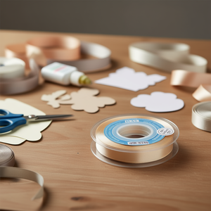 ริบบิ้นผ้าซาติน ILAN ขนาด 0.3 ซม. x 80 หลา สีสำหรับงานประดิษฐ์ - Product Image 3