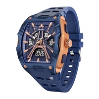 Montre pour homme SMAEL 8131, nouvelle arrivée, montre sport numérique carrée, résistante à l'eau 5BAR, quartz avec chronomètre et alarme