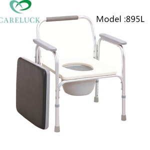 Portable <strong>Folding</strong> Portable Steel <strong>Commode</strong> Chair Stainless Small Steel <strong>Folding</strong> Bedside <strong>Commode</strong> Seat Toilet Chair for Adults - Product Image 3