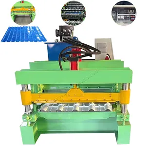 Máquina formadora de rile esmaltada Máquina laminadora de Tejas Fabricación