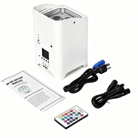 Projecteur LED PAR à batterie 6 couleurs, rechargeable, WiFi 2.4G, DMX512, activé par le son, pour scène, fête, mariage, DJ, discothèque