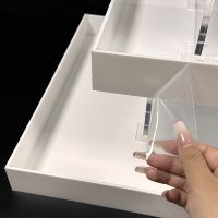 Nouveau Style Nesting Buffet 3 Niveaux Support De Nourriture Blanc Acrylique Présentoir pour La Décoration De Fête De Mariage