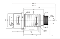 Moteur de broche à entraînement par courroie BT40 à refroidissement automatique, compatible CNC, 10000 tr/min, avec roulement et cylindre ATC, à prix abordable