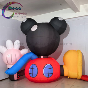 <span class=keywords><strong>MICKEY</strong></span> <span class=keywords><strong>MOUSE</strong></span> phim hoạt hình Inflatable khổng lồ bóng trang phục LED Đèn mô hình Màn hình giáng sinh khuyến mãi bao gồm Blower - Product Image 1