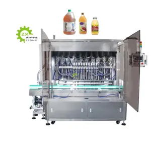 Z.X Easy Operate Automatic 1 Liter Juice Apple Cider Vinegar Liquid Filling Line
