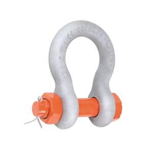 BETA - 080310183 ROBUR - Bow <b>shackles</b> with safety bolt, high-tensile alloy steel, hot-dip galvanized body (multi-pack) - Product Image 1