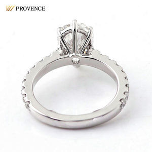 แหวนเพชรทรงลูกแพร์ D VVS มอยส์ซาไนต์ ทองคำแท้ 18k 14k 10k เครื่องประดับแฟชั่น แหวนแต่งงาน แหวนหมั้น ทำมือ ของขวัญวันครบรอบสำหรับผู้หญิง - Product Image 2