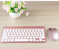Ensemble clavier et souris sans fil OEM professionnel simple batterie 2.4G Ensemble de bureau ergonomique et étanche