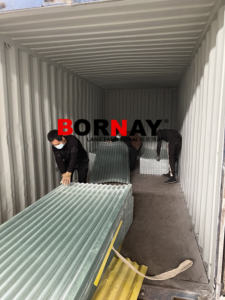 Panneau renforcé en fibre de verre, panneau ondulé en PRV, panneaux de toiture en plastique pour l'extérieur, pour les puits de lumière des centres commerciaux, les auvents d'hôtels - Product Image 6