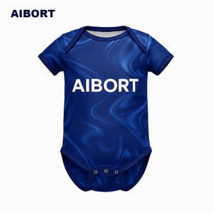 Aibort - Conjuntos Deportivos Personalizados para Bebés, Transpirables, <span class=keywords><strong>de</strong></span> Secado Rápido, con Logotipo Personalizado, Uniformes <span class=keywords><strong>de</strong></span> Fútbol para Bebés para Juegos <span class=keywords><strong>de</strong></span> Verano - Product Image 2