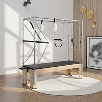 Table trapèze Cadillac en érable durable, design réglable et peu encombrant pour studio de Pilates à domicile