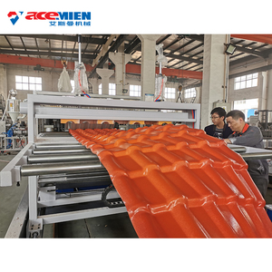 Dây chuyền sản xuất máy làm ngói lợp PVC+ASA SJSZ80/156+SJZ65/132/ Máy làm ngói lợp tráng men nhựa tái chế kiểu Tây Ban Nha - Product Image 1