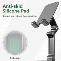 Support de téléphone portable pliable en ABS 2026, universel pour tablette et iPhone, support de bureau extensible pour diffusion en direct