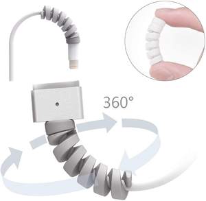 ปลอกหุ้มป้องกันสายเคเบิลแบบเกลียวสำหรับหูฟัง,อุปกรณ์ป้องกันสายชาร์จสายไฟสำหรับหูฟังหูฟังหูฟัง - Product Image 6