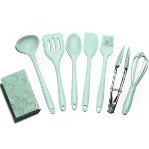 Hot selling silicone kitchen accessories cooking tools 8 piece set