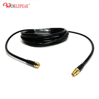 Kabel Coax BH Fleksibel Low Loss SMA Male ke SMA Female Setara LMR200 LMR195 LMR240 untuk 5G 4G 3G LTE WiFi RF Radio Seluler