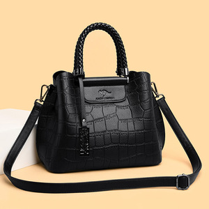 Factory Direct Sale Women's Retro Luxury Handbags Large Capacity Leather Pu Vintage <b>Tote</b> Bag Shoulder Shopping Bag Women - Product Image 1