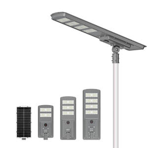 NOUVEAU Lampadaire solaire tout-en-un IP66 pour éclairage extérieur de cour, de route, de autoroute, étanche, intelligent, décoratif - Product Image 1