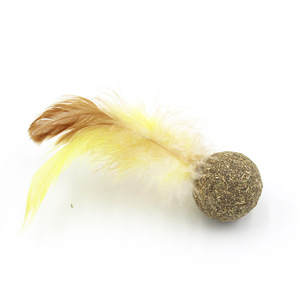 Vente directe usine – Jouets écologiques et durables à la catnip fraîche, boule de catnip comestible sécurisée, jouet interactif pour chat avec plumes - Product Image 1