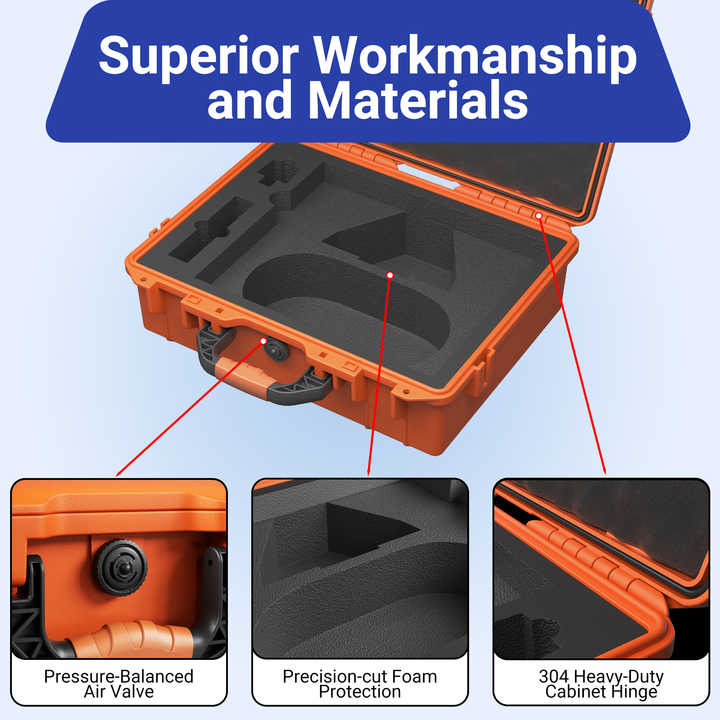 Starlink Mini Hard Shell Case Orange Waterproof Protective Carrying Box ...