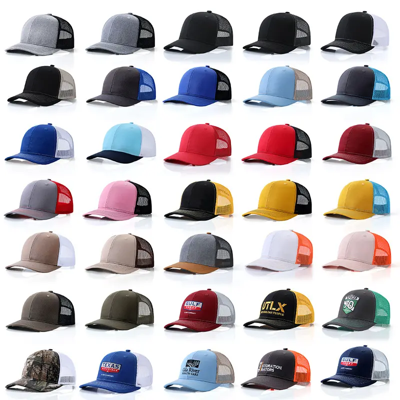 Tùy Chỉnh 3D Thêu Trucker Hat Cổ Điển Richardson 112 Lưới Mũ Bóng Chày Unisex Mũ Thể Thao Cho Đi Xe Đạp Và Các Hoạt Động Ngoài Trời