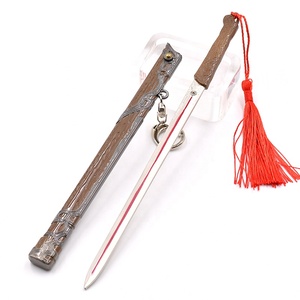 LLavero de modelo de espada indómita de Anime caliente chino de 22cm, llavero de aleación de Zinc y Metal, artesanía creativa, regalo de prensa automática - Product Image 1