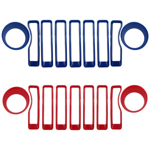 Couvre-embellisseurs d'éclairage pour Jeep Wrangler JL 2018-2022, kit d'anneaux de phares en ABS avec ruban adhésif - Product Image 2