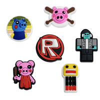 Breloques de chaussures Roblox en PVC attrayantes en gros, décorations lumineuses pour enfants, décorations de chaussures sur le thème du jeu