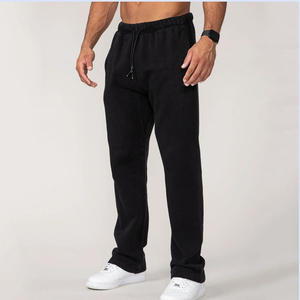 Pantalones Deportivos de Pana Estampados para Hombre, para Gimnasio y Centro de Fitness, Forro Polar, Cierre con Cordón - Product Image 1