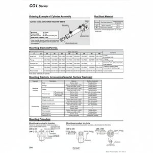 SMC Pneumatics CG-L032 Supports de montage Pied Pièces pneumatiques - Product Image 1