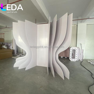 Fondo de PVC Personalizado LedA, Diseño de 360*240 cm, Tablero de Arco de PVC Blanco para Decoración de Escenarios de Boda - Product Image 6