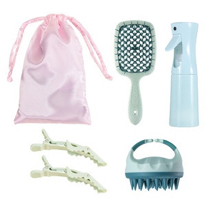Wanmei Hair Care <b>Set</b> Shampoo Brush Scalp Massage Comb <b>Spray</b> Bottle Hollow Comb Moisturizing For Women - Product Image 1