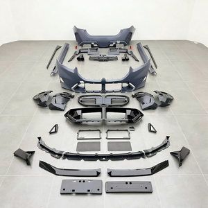 <b>Car</b> G60 G68 Front Rear Bumpers Assembly Kit Facelift M5 Style Full Body Kits with <b>Diffuser</b> for BMW 5 Series G60 G68 2023-2025 - Product Image 2